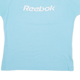 REEBOK Womens T-Shirt Blue S