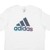 ADIDAS Mens T-Shirt White M