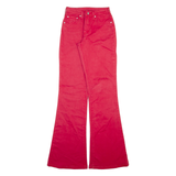 CIMARRON Womens Trousers Red Slim Flared W24 L34
