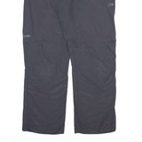 MAMMUT Detachable Legs Womens Trousers Grey Relaxed Straight W34 L31