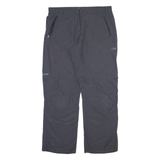 MAMMUT Detachable Legs Womens Trousers Grey Relaxed Straight W34 L31