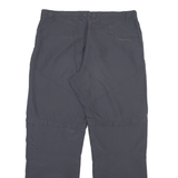 MAMMUT Detachable Legs Womens Trousers Grey Relaxed Straight W34 L31