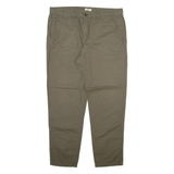 ESPRIT Mens Trousers Green Relaxed Tapered W36 L29