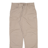 Cargo Mens Trousers Beige Relaxed Straight W32 L30