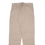 Cargo Mens Trousers Beige Relaxed Straight W32 L30