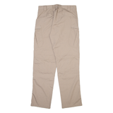 Cargo Mens Trousers Beige Relaxed Straight W32 L30