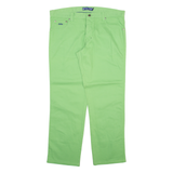 JOHN ASHFIELD Mens Trousers Green Regular Straight W38 L29