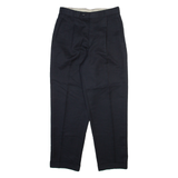 TZIACCO Mens Trousers Black Relaxed Tapered W30 L28