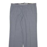 COMMANDER Mens Trousers Grey Regular Straight Wool W34 L31