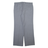 COMMANDER Mens Trousers Grey Regular Straight Wool W34 L31