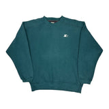 Starter Sweatshirt - Medium Green Cotton Blend