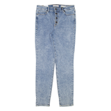 GUESS Womens Jeans Blue Slim Skinny Acid Wash W28 L29