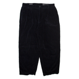 LE COLLEZIONI STRUCTURE Womens Corduroy Trousers Blue Relaxed Tapered W36 L28