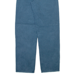 EMPYRE Womens Corduroy Trousers Blue Relaxed Straight W25 L30