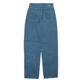 EMPYRE Womens Corduroy Trousers Blue Relaxed Straight W25 L30