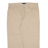 TOMMY HILFIGER Mens Corduroy Trousers Cream Regular Straight W40 L29