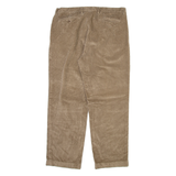 NAUTICA Mens Corduroy Trousers Beige Regular Straight W36 L30