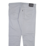 LEVI'S 508 Mens Trousers Grey Slim Straight W36 L29