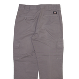 DICKIES Cargo Mens Trousers Grey Regular Straight W34 L28