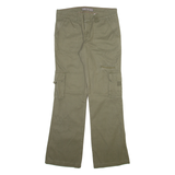 DICKIES Cargo Womens Trousers Green Relaxed Bootcut W31 L31