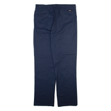 DICKIES Mens Trousers Blue Regular Straight W38 L34
