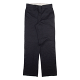 DICKIES Mens Trousers Black Regular Straight W30 L32