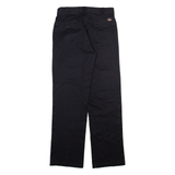 DICKIES Mens Trousers Black Regular Straight W30 L32