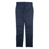 DICKIES 776f Womens Trousers Blue Slim Straight W30 L31