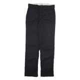 DICKIES 774f Womens Trousers Black Slim Straight W30 L31