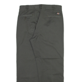 DICKIES Mens Trousers Grey Regular Straight W34 L29
