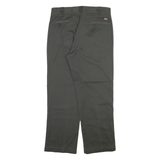 DICKIES Mens Trousers Grey Regular Straight W34 L29