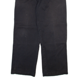 DICKIES Mens Trousers Black Loose Straight W35 L30