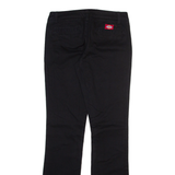 DICKIES Womens Trousers Black Slim Bootcut W28 L32
