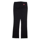 DICKIES Womens Trousers Black Slim Bootcut W28 L32