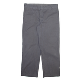 DICKIES Mens Trousers Grey Regular Straight W36 L29