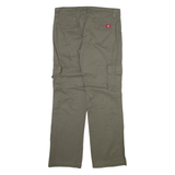 DICKIES Cargo Womens Trousers Grey Relaxed Straight W33 L31