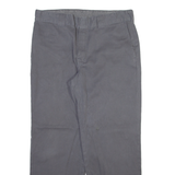 DICKIES Mens Trousers Grey Regular Straight W34 L29