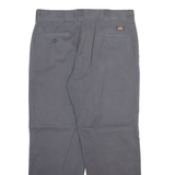 DICKIES Mens Trousers Grey Regular Straight W34 L29