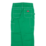 DICKIES Carpenter Womens Trousers Green Regular Straight W26 L31