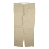 DICKIES Mens Trousers Beige Slim Straight W42 L32