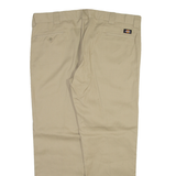 DICKIES Mens Trousers Beige Slim Straight W42 L32