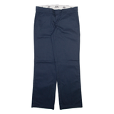 DICKIES 774 Womens Trousers Blue Regular Straight W32 L31