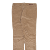CALVIN KLEIN JEANS Womens Corduroy Trousers Beige Slim Straight W30 L29