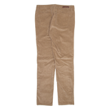 CALVIN KLEIN JEANS Womens Corduroy Trousers Beige Slim Straight W30 L29