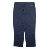 DICKIES Mens Trousers Blue Regular Straight W36 L30