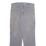 CARHARTT Mens Trousers Grey Relaxed Straight W32 L32