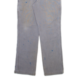 CARHARTT Mens Trousers Grey Relaxed Straight W32 L32