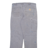 CARHARTT Mens Trousers Grey Relaxed Straight W32 L32