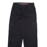 DICKIES Cargo Mens Trousers Black Regular Straight W30 L32