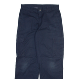 DICKIES Cargo Mens Trousers Blue Regular Straight W32 L32